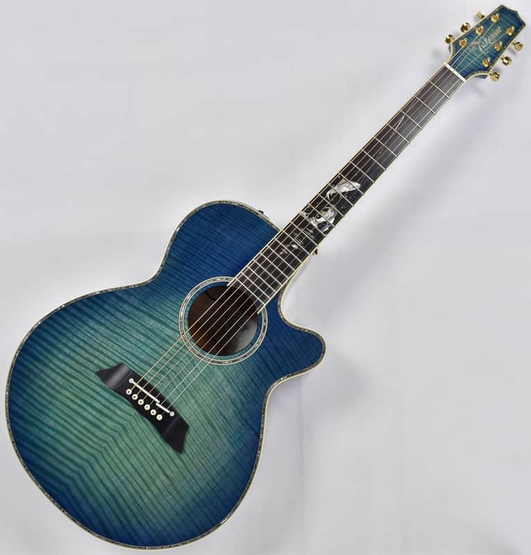 Takamine LTD 2016 Decoy Limited Edition Acoustic Guitar in Green Blue Burst! image 1