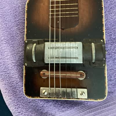 Regal LAP STEEL 40's ? - ANTIQUE BROWN SUNBURST Good Condition image 3