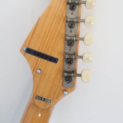 Vintage 1960s Teisco Guitar Tulip Model E-110 2 PU Clean Rare Sunburst image 4