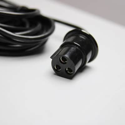 Vintage Bulgin 3-Pin "Pignose" Power Lead - UK Mains Cable for Marshall Plexi JTM45, Vox AC30, Quad 33/303, Hiwatt, Orange, Leak Stereo 20 - Original 3-Way Round Socket Cord image 2