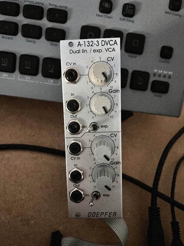 Doepfer A-132-3 DVCA DuaI Linear / Exponential VCA 2010s - Silver image 1