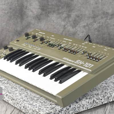 Roland SH-101 Gray Vintage Monophonic Synthesizer in Good condition image 2