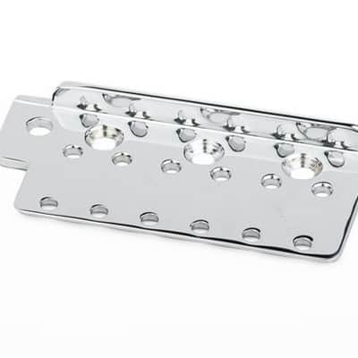 Genuine Fender AVRI American Vintage Strat/Stratocaster Bridge Plate - CHROME image 1