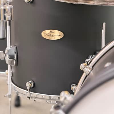 PEARL 7PC REFERENCE ONE 22-10-12-13-14-16-18 MATTE BLACK - PLAYED BY DENNIS CHAMBERS - FLOOR MODEL image 6