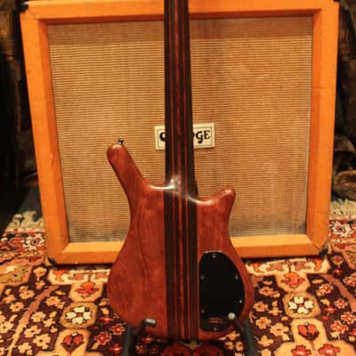 Vintage 1991 Warwick Thumb Thru Neck Golden Era Left Handed Bass Guitar w/ Case image 7
