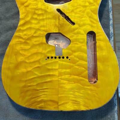 Ziegenfus Custom Guitars T-Type 2023 - Lemon Yellow Stain image 3