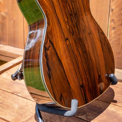 2016 Kris Barnett, Cedar Ziricote, Hybrid Fan Lattice Braced, Elevated Fingerboard , Soundport image 3