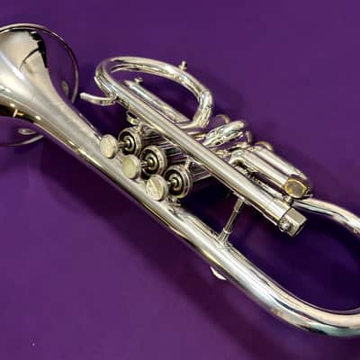 RARE Getzen Eterna Silver Plated Eb Cornet image 12