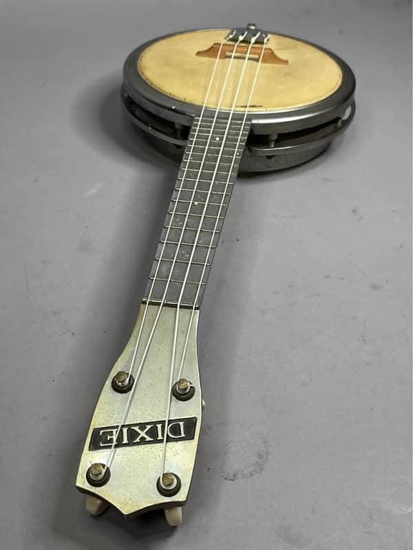 Werco Dixie Uke Banjo Ukulele Banjolele Soprano Steel Body Vintage 1950s image 1
