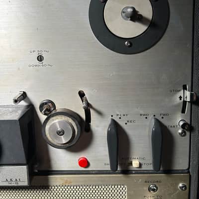 CROSS FIELD AKAI M-8 Stereo Tube Reel-to-Reel - Working Tube Preamps - PLAY Needs Belt image 3