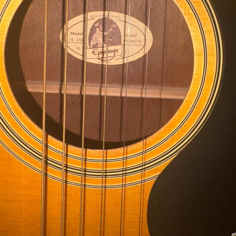 1991 – 2003 Epiphone PR-200 Natural Satin