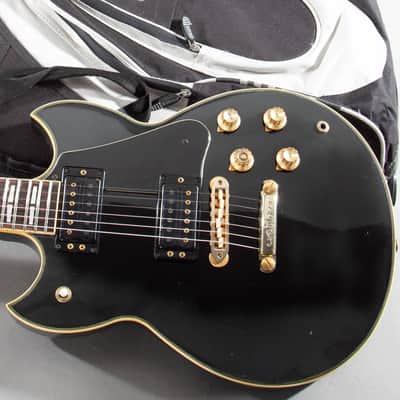 1982 Yamaha SG-1000 Black – Coil-Tap Pickups, Slim Neck, VG Condition image 1