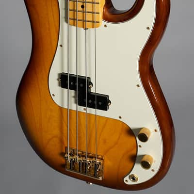 Fender 75th Anniversary Commemorative Precision Bass 2021 - 2-Color Bourbon Burst image 3