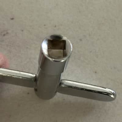 DW DRUM WORKSHOP CHROME DRUM KEY DRUMKEY & LANYARD BRAND NEW image 4