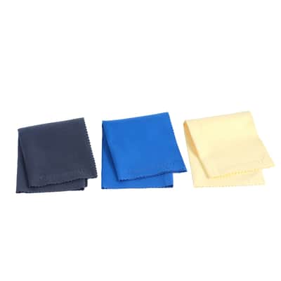 Music Nomad MN203 3 Super Soft Edgless Microfiber Suede Polishing Cloth Pak image 1