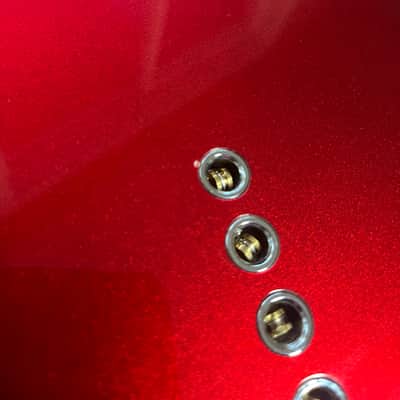 Squier Paranormal Rascal 2024 - Candy Apple Red - Modded image 4
