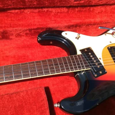 1966 Mosrite Ventures Model MK 1 Sunburst vintage with original case image 3