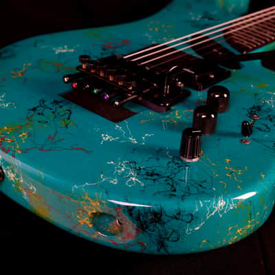 Washburn EC29 1989 - Turquoise image 4