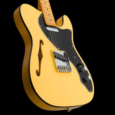 Fender Britt Daniels Thinline Signature Telecaster - Amarillo Gold image 2