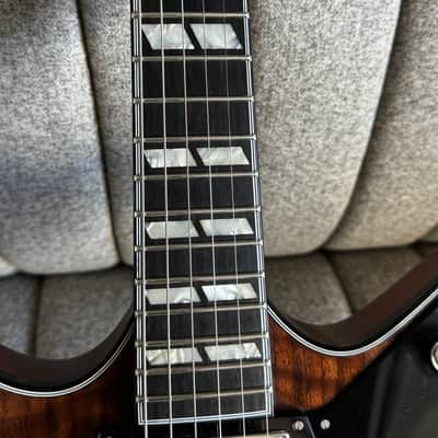 Frank Brothers Arcade Flamed Walnut, Full Multi-ply Tortoise Binding, Throbak SLE101 MXV image 9