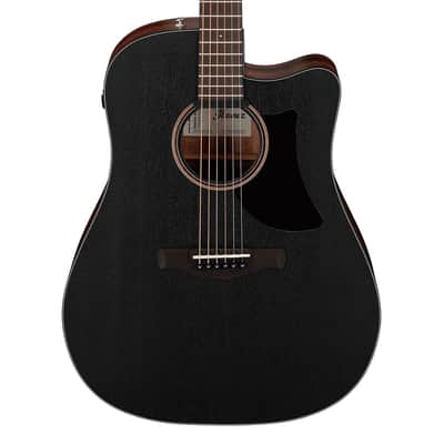 Used Ibanez AAD190CEWKH Adanced A/E Guitar - Weathered Black Open Pore image 1