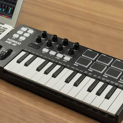 KOKKO MIDI Controller Keyboard, Mini 25 Key With 8 Backlit Drum Pads, 8 Knobs and Pitch Bend Wheel, Modulation Wheel for Music Production, Cubase LE Software Included (Price includes the import duty for US buyer) image 9
