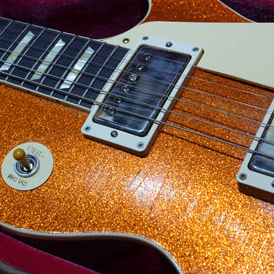 Gibson Custom Shop Dealer Select Murphy Lab '57 Les Paul Orange Sparkle Ultra Light Aged 2024' image 5