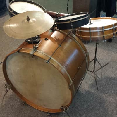 Vintage 1920s Drum Set in Original Condition image 1