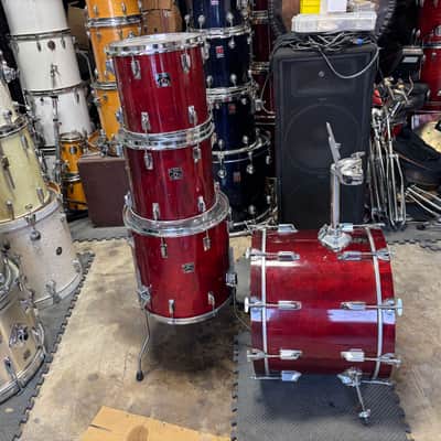 Tama Vintage 80’s Superstar 22-12-13-16 Drum Set Cherry image 4