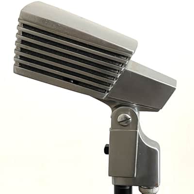 Rare 1960's TEISCO DM-306 Dynamic Microphone, working, w/stand and cable image 7