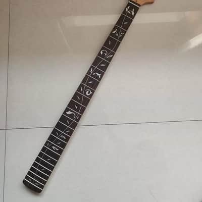 Maple Bass Guitar Neck, 24-Frets Tree of Life Inlay image 1