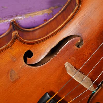 1920s German Highly-Figured Strad-Copy 4/4 Violin (VIDEO! Fresh Work, Ready) image 7