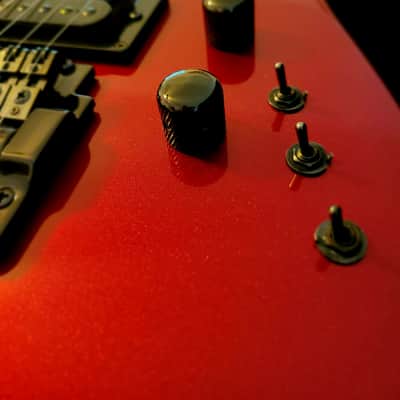 VIDEO! San Dimas Jackson Soloist Custom 1986 Dark Red 1 owner near MINT original ohsc and docs image 10