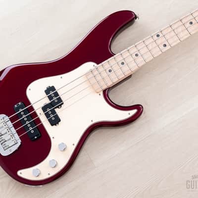2025 G&L SB-2 PJ Electric Bass Guitar Ruby Red Metallic w/ CoA, Leo Fender image 1