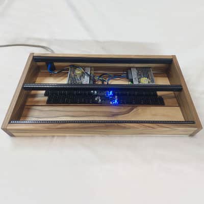 6U / 104hp Eurorack case EVA-slim • Walnut • Powered image 2