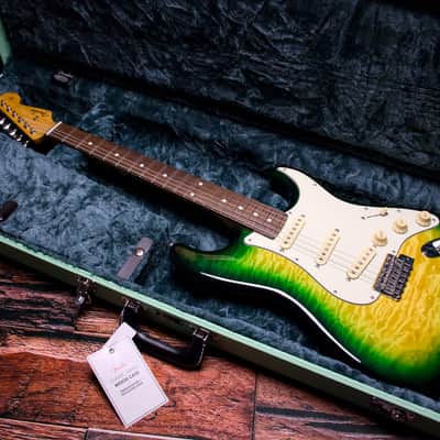 Fender Made in Japan Stratocaster ST62-QT (High Grade Quilt Maple Top) Jungle Burst-2013 image 21