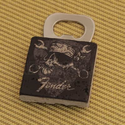 Fender Guitar/Bass Skull David Lozeau Stone Travertine Bottle Opener 910-0321-000 image 1