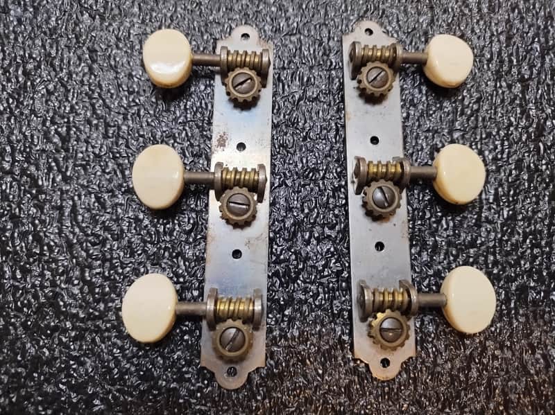 Vintage 1950's Waverly Strip Tuners - 3/Side - No Lines image 1