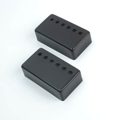 All Metal Humbucker Pickup Cover Set 50 & 52mm Pole Spacing ,Black