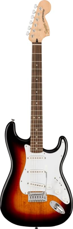 Squier Affinity Series Stratocaster Guitar Laurel Fingerboard, White Pickguard, 3-Color Sunburst image 1