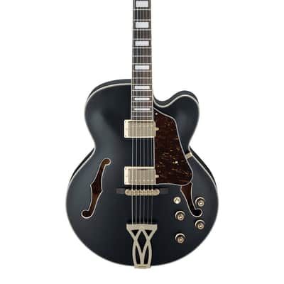 Ibanez Artcore AF75G Hollow Body Electric Guitar - Black Flat image 2