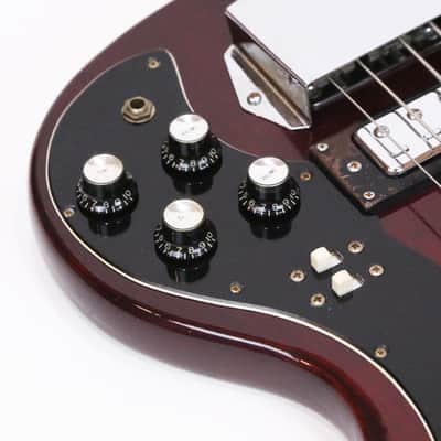 1973 Teisco Del Rey Vintage Lawsuit Era MIJ Gibson EB-3 SG Electric Bass Guitar Copy – ’70s UnBranded Global Made in Japan EB3 Short Scale Bass w/ OSSC image 9