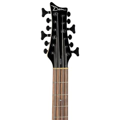 Dean Guitars Rhapsody 12 String Electric Bass, Trans Black, R12 TBK image 5