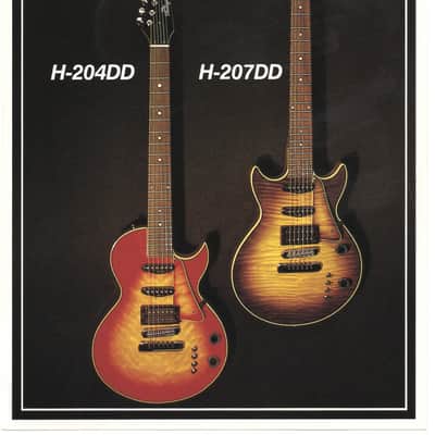 Heritage Guitars-H-204DD & H-207DD, promotional print/cut sheet, 1988 image 1