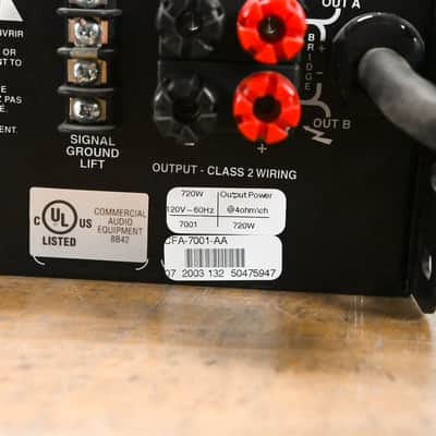 Crest Audio 7001 2-Channel Power Amplifier CG011UN image 10