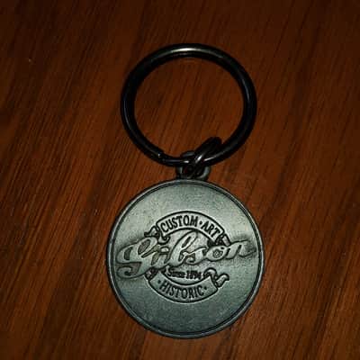 Gibson Custom Art Historic  Key Chain  80' s 90's Pewter image 1