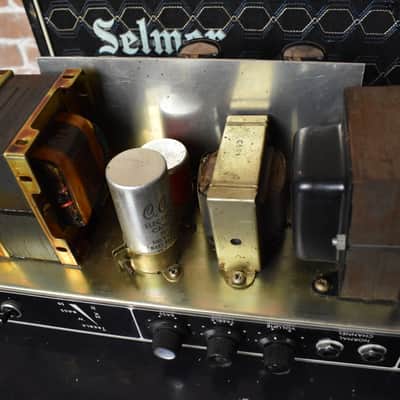 Selmer Treble N bass 50 watt 1965 / 66 amp with old xf2 EL34 tubes & Mullard ECC83 image 15
