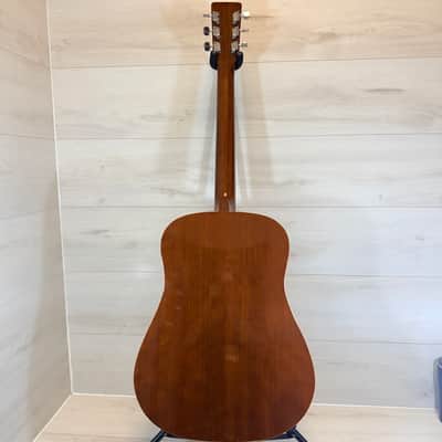 Harmony H166 Dreadnought Acoustic Guitar Natural Made in Korea 1970's image 10