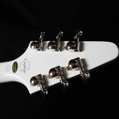 Epiphone Limited Edition Brendon Small "Snow Falcon" Flying V Snow Burst image 11