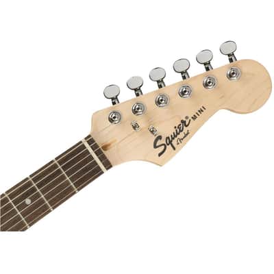 Squier Bullet Mini Stratocaster V2 SSS Beginner Electric Guitar, Indian Laurel Fingerboard, Black image 8